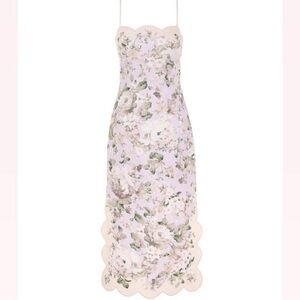 Zimmermann acacia scallop midi dress